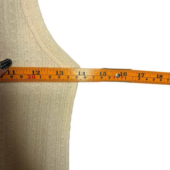 Sundays Wearesundays Light Yellow Cream Ribbed Tank Top Size Small - Picture 6 of 8